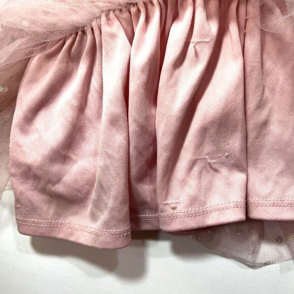 Wonder Nation Baby Tutu Skirt 3-6M Pink Gold Dots Tulle Glitter Waist - Picture 3 of 5
